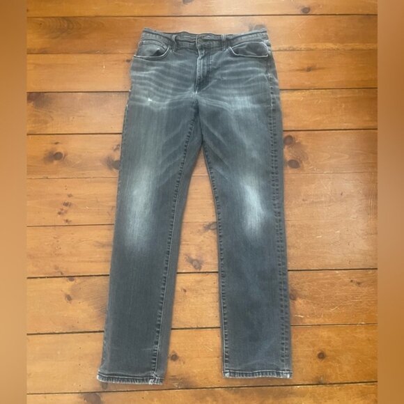 Lucky Brand Grey Distressed Jeans 32 x 32 - Picture 2 of 11